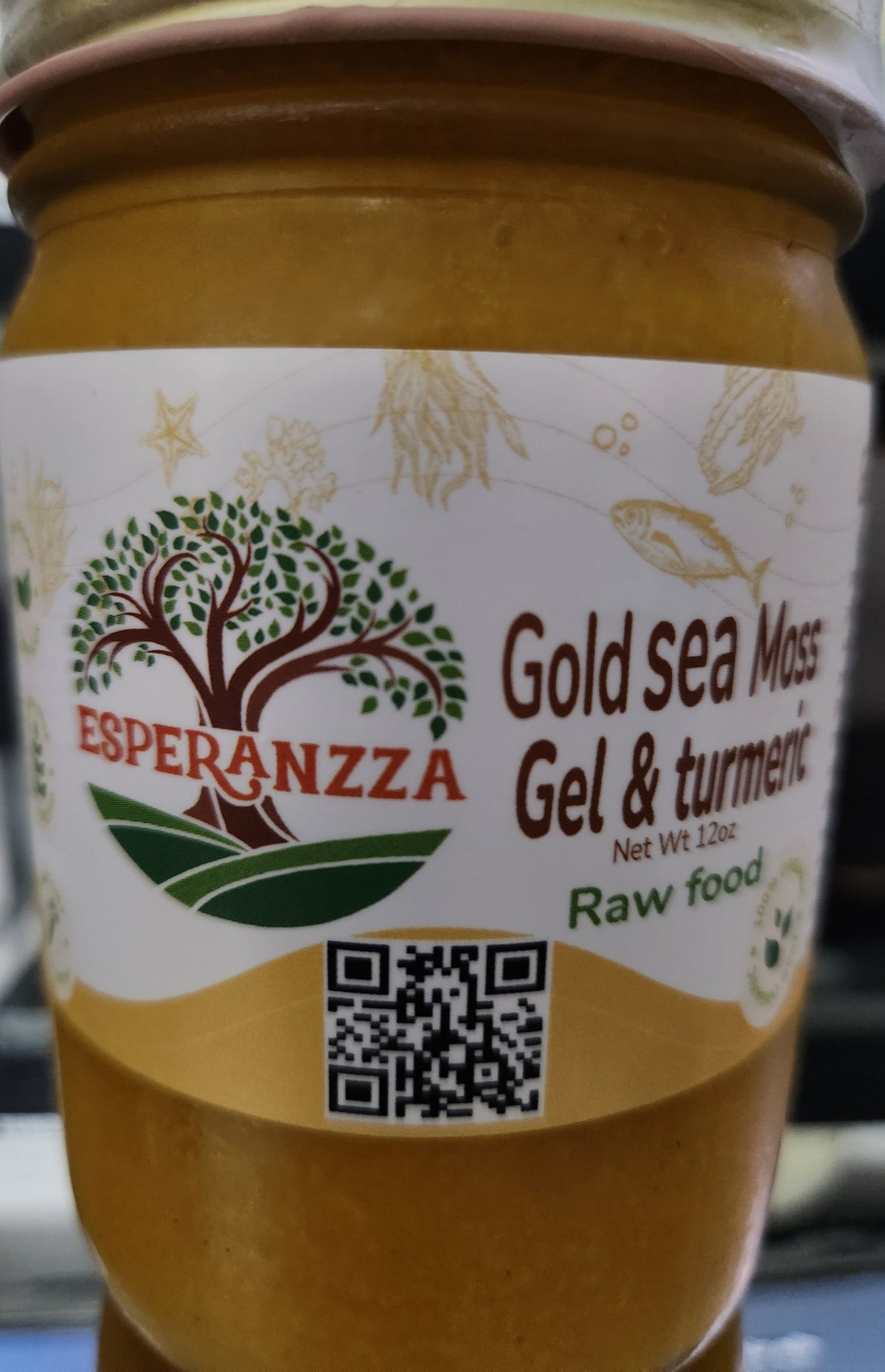 Gold Sea Moss Gel and Turmeric